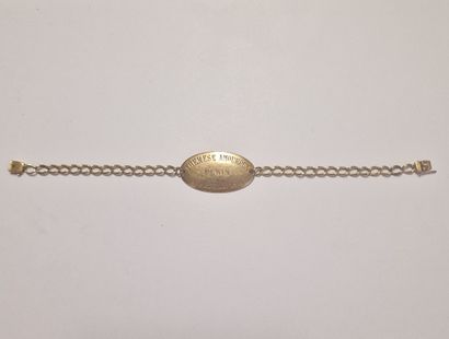 IDENTITY BRACELET - Pekin, Circa 1918 in...