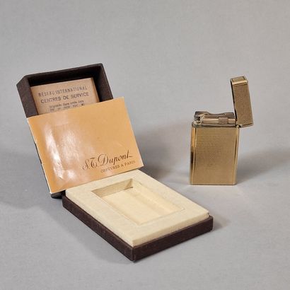 ST DUPONT PARIS - GOLD-PLATED POCKET BRIQUET...