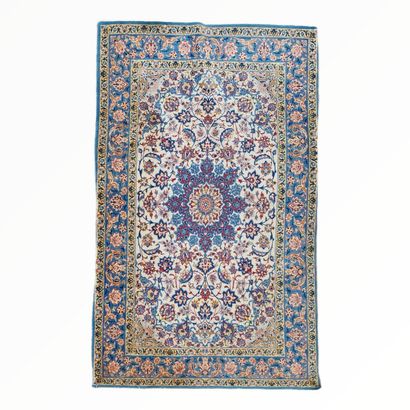 ISPAHAN RUG (cotton warp and weft, wool pile),...
