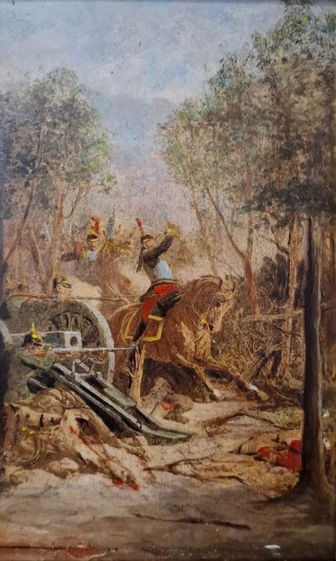 FIN DE XIEME SIECLE SCHOOL
Cavalry Charge
OIL...