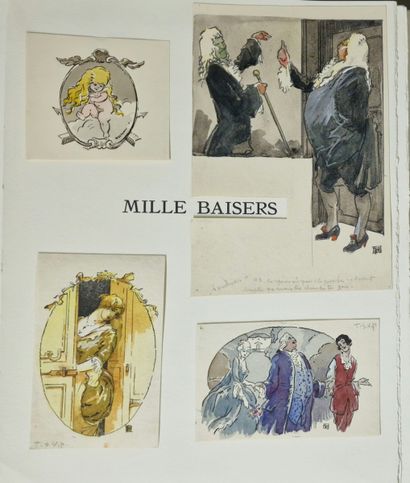MILLE BAISERS - Book with original lithographs...
