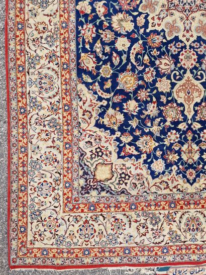ISPAHAN RUG (cotton warp and weft, wool velvet),...