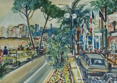 Pierre GAILLARDOT (1910-2022)
View of a city
AQUARELLE
Signed...