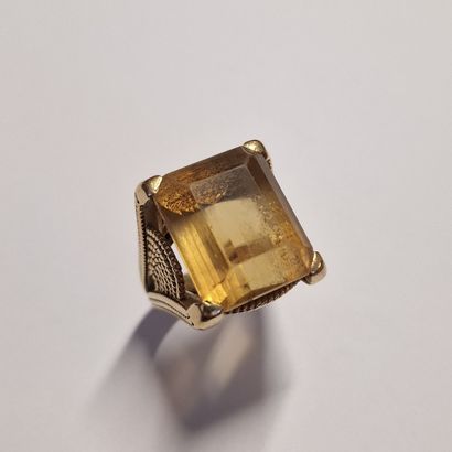 RING Circa 1960 in yellow gold 750 Millièmes...