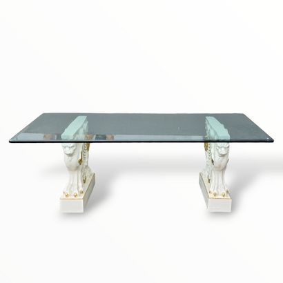 Modern Neoclassical-style DINING TABLE with...