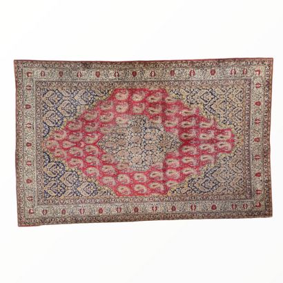 Ghoum silk carpet (cotton warp and weft,...
