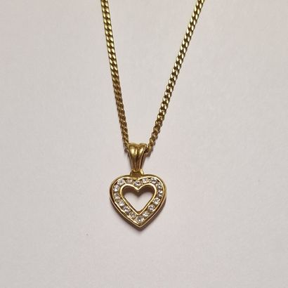 Modern CORDIFORME PENDANT in yellow gold...