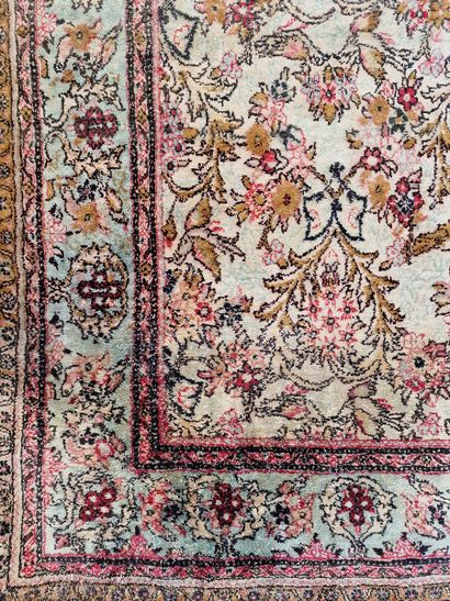 SILK GHOUM RUG (cotton warp and weft, silk...