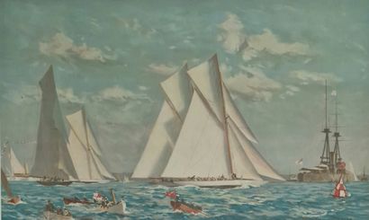Norman WILKINSON (1878-1971)
Parade of sailing...