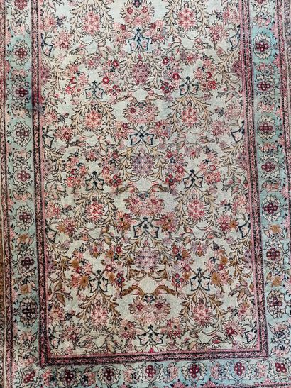 SILK GHOUM RUG (cotton warp and weft, silk...