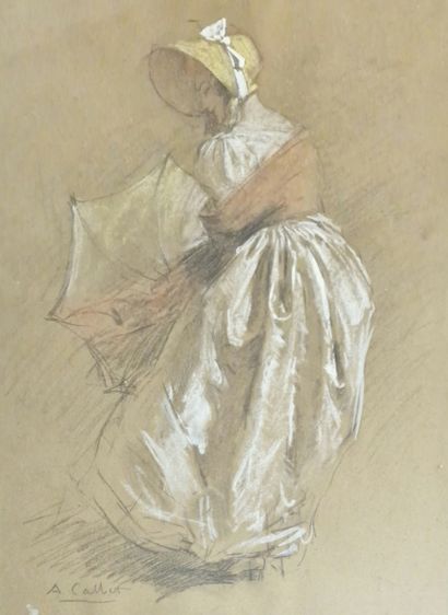 Antoine CALBET (1860-1944)
Young woman with...