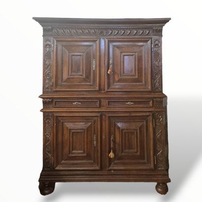XVIIth CENTURY STYLE BUFFET - Circa 1970...