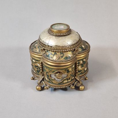 Napoleon III period four-lobed JEWELRY CASE...