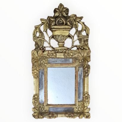 LITTLE REGENCE-STYLE FRONTIER MIRROR Circa...