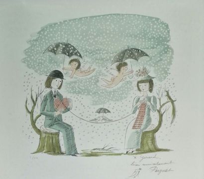 Raymond PEYNET (1908-1999)
Lovers in the...
