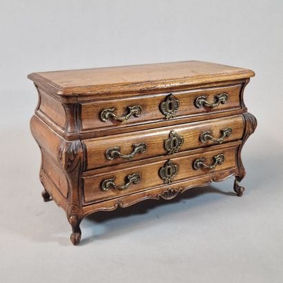 REGENCE TOMBED COMMODE CASE Circa 1960 in...