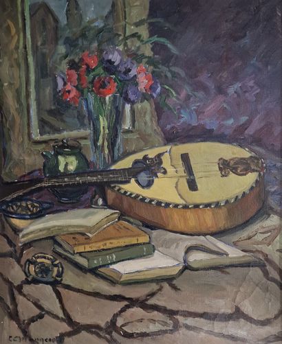 Emile MANGENOT (1910-1991) 
Still life with...