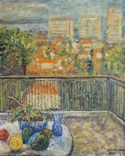 L. FISHMAN (XXth Century)
Still life on the...