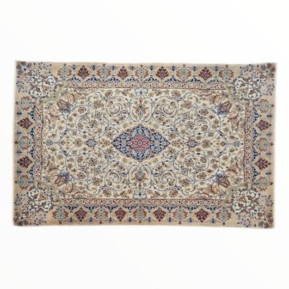 Tebriz silk carpet (warp, weft, silk velvet),...