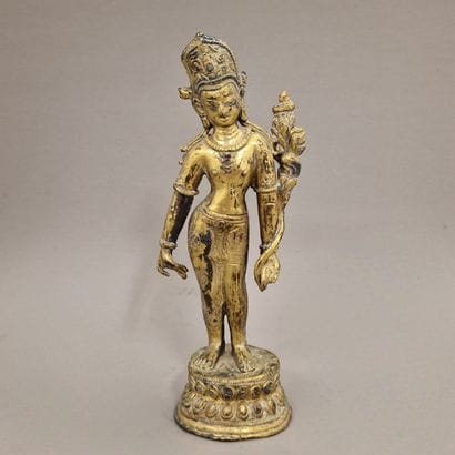TIBET, 18th CENTURY - Gilded bronze SUBJECT...