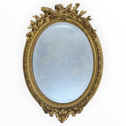 BISEAUTE MEDAILLON MIRROR in the Louis XVI...