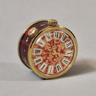 BUECHE GIROD - SMALL TRAVEL ALARM CLOCK Circa...