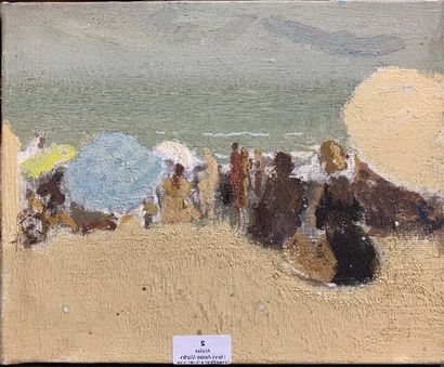 2/ Henri-André MARTIN (1918-2004)
Beach scene...