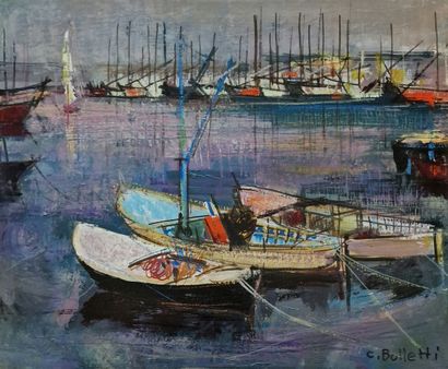César BOLLETTI (c.1915-1995)
3 boats
OIL...