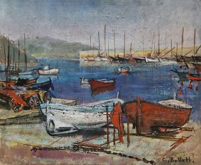 César BOLLETTI (c.1915-1995)
Boats on dry...