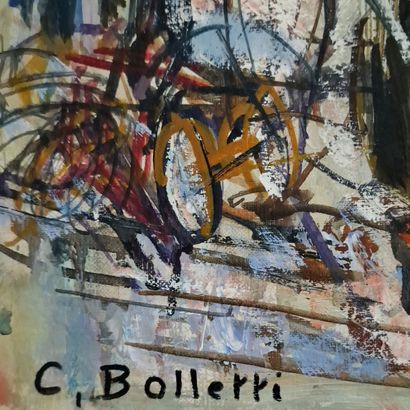 César BOLLETTI (c.1915-1995)
View of a port...