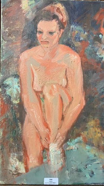 150/ Henri-André MARTIN (1918-2004)
Nu à...