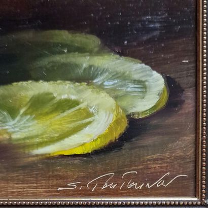 Sergueï TOUTOUNOV (Né en 1958)
Citrons
HUILE...