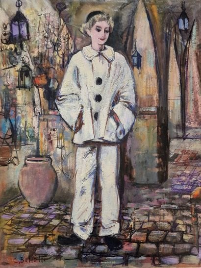 César BOLLETTI (c.1915-1995)
Pierrot in Biot
OIL...