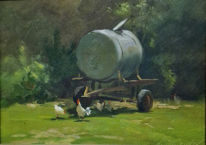 Sergueï TOUTOUNOV (Né en 1958)
Basse-cour...