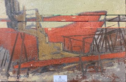 99/ Henri-André MARTIN (1918-2004)
Bateau...