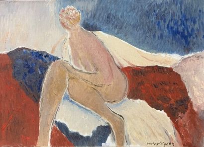 784/ Henri-André MARTIN (1918-2004)
Nu blanc...