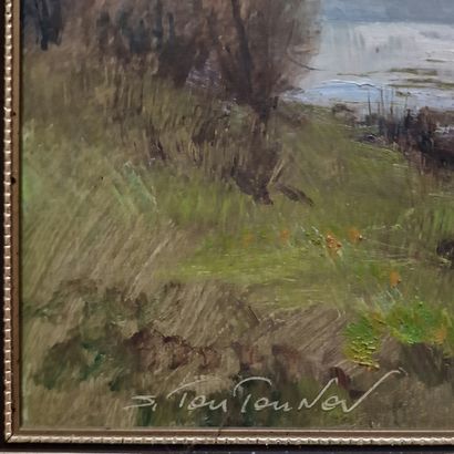 Sergueï TOUTOUNOV (Né en 1958)
Bord de rivière...