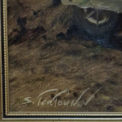 Sergueï TOUTOUNOV (Né en 1958)
Géraniums...