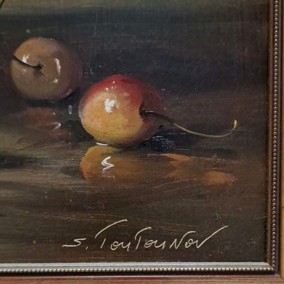 Sergueï TOUTOUNOV (Né en 1958)
Cerises et...