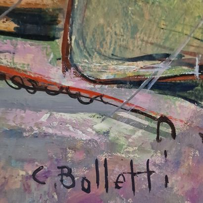 César BOLLETTI (c.1915-1995)
Port of Bordighera,...