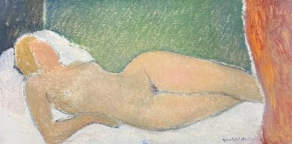 478/ Henri-André MARTIN (1918-2004)
Nu blond...