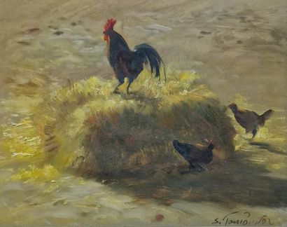 Sergueï TOUTOUNOV (Né en 1958)
Basse-cour...