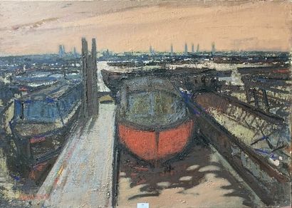 779/ Henri-André MARTIN (1918-2004)
Bateaux...
