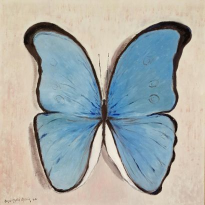 Henri-André MARTIN (1918-2004)
Papillon bleu...