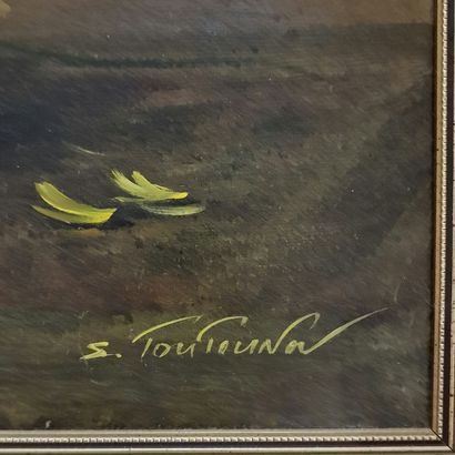 Sergueï TOUTOUNOV (Né en 1958)
Vase de marguerites...