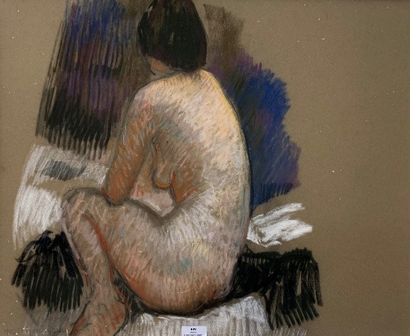 899/ Henri-André MARTIN (1918-2004)
Nu brun...