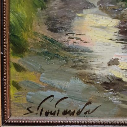 Sergueï TOUTOUNOV (Né en 1958)
Après la pluie,...