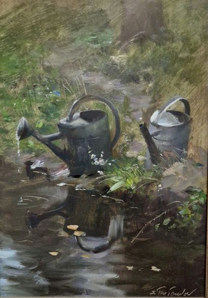 Sergueï TOUTOUNOV (Né en 1958)
Vieux arrosoirs...