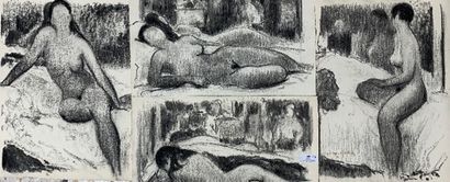960/ Henri-André MARTIN (1918-2004)
Nus -...
