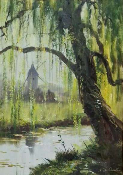 Sergueï TOUTOUNOV (Né en 1958)
Saule pleureur...